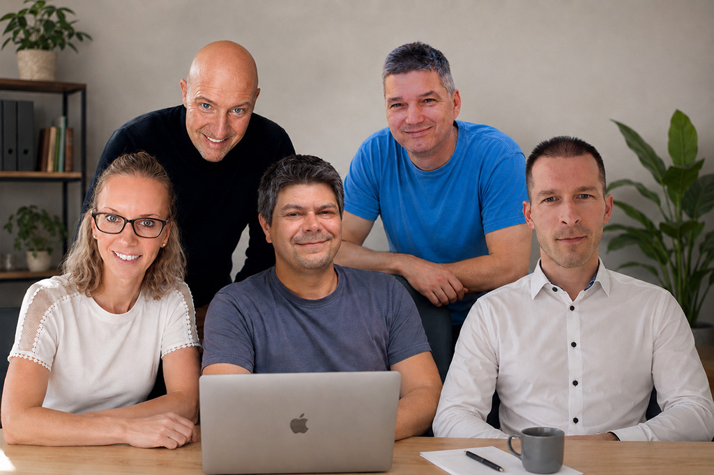 The Work Apps utvecklings- och affärsteam på Innonest-kontoret