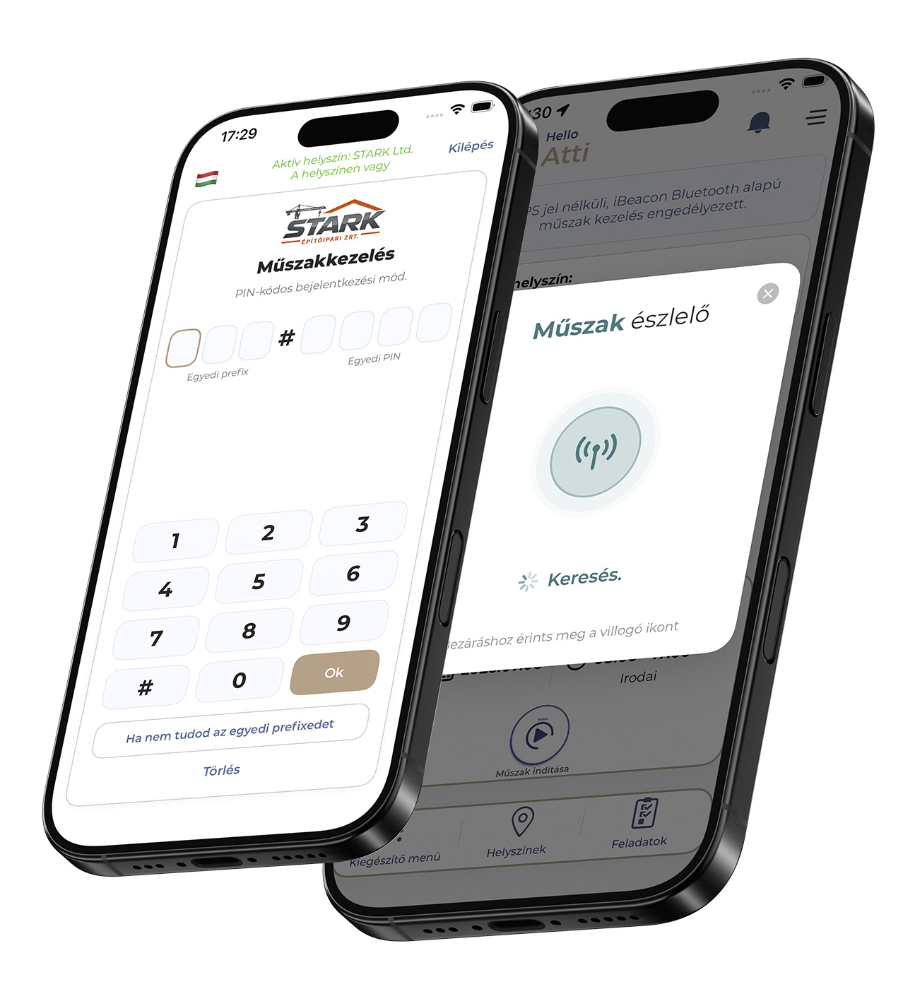 Skifthantering med PIN-kod och iBeacon i The Work App